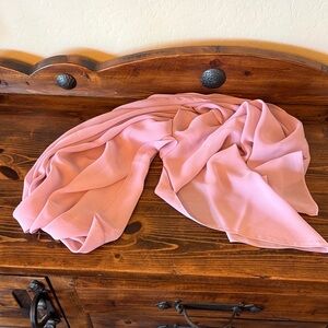 Rose Mauve Sheer Wrap Scarf